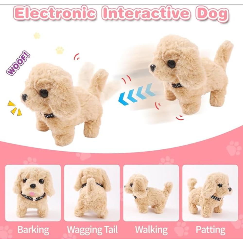 Interactive Walking & Barking Robot Puppy Toy for Kids