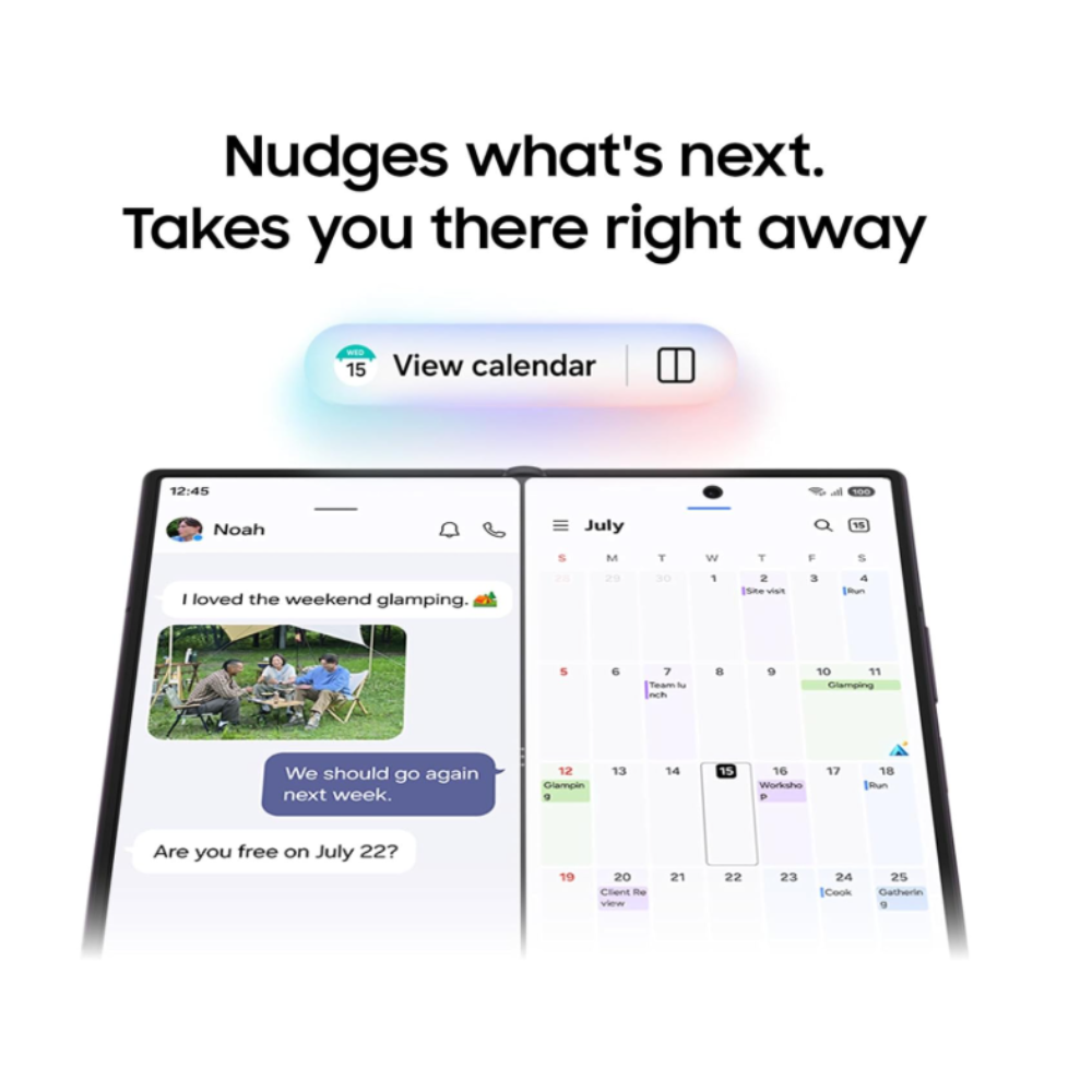 Samsung Galaxy Z Fold8 Ultra 5G Smartphone with Galaxy AI (Graphite, 12GB RAM, 256GB Storage), Customised Processor, 5000mAh Battery, 200MP Camera, Now Nudge, Photo Assist